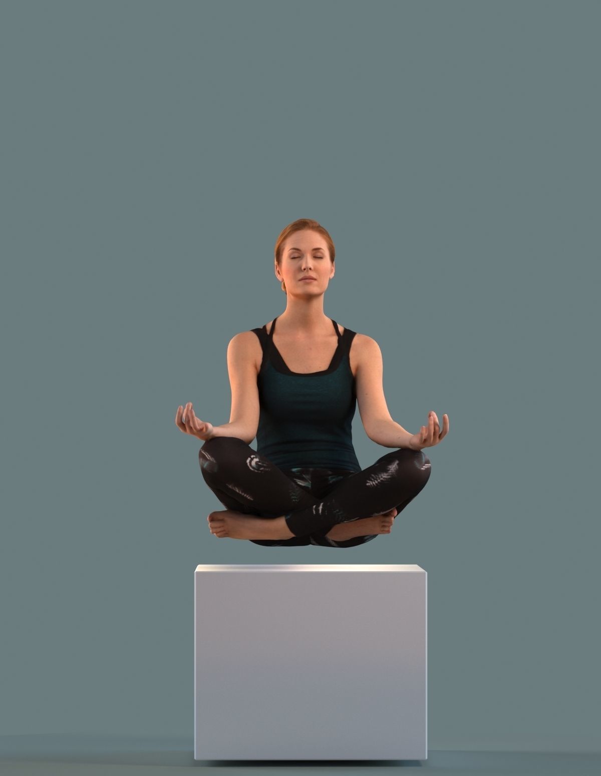 Set of 3D women at the gym and spa 3D model_5