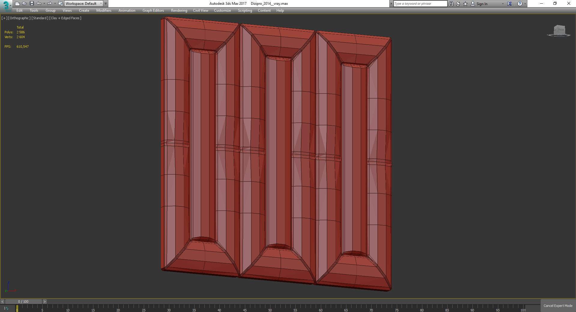 Wall Panel Decoration 3d model Low-poly 3D model_4