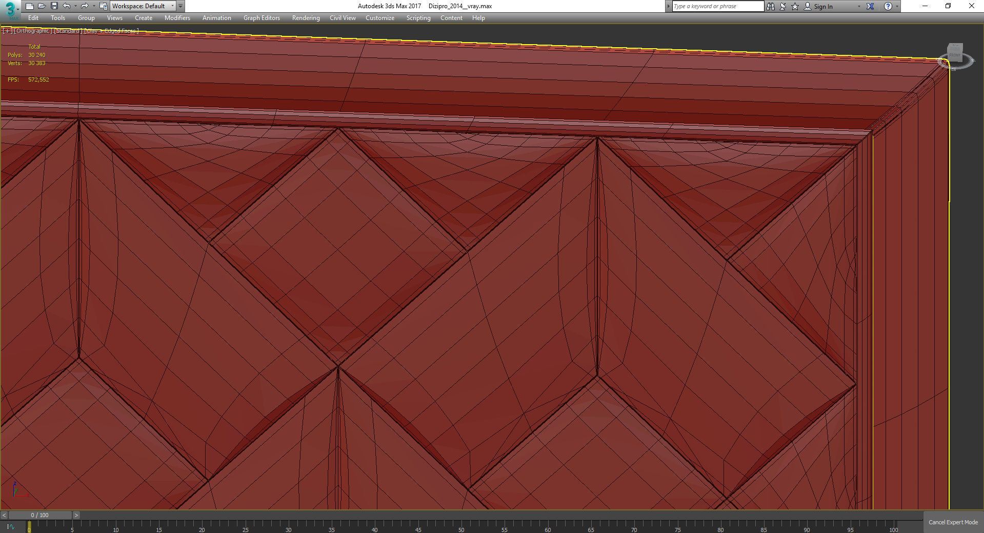 Wall Panel Decoration 3d model Low-poly 3D model_2