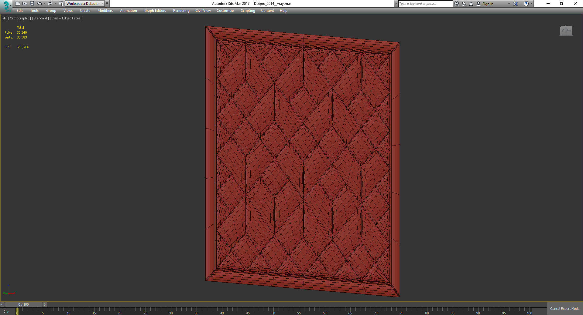 Wall Panel Decoration 3d model Low-poly 3D model_4