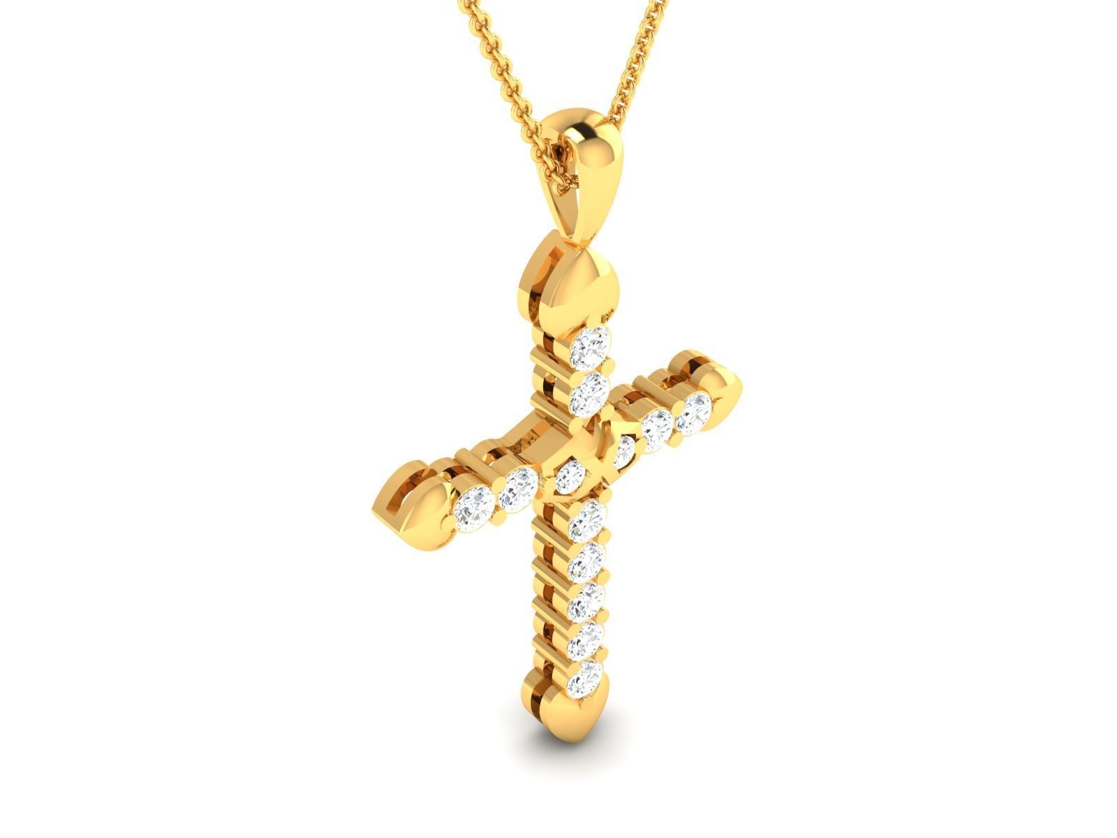 Holy cross pendant 3dm render detail 3D print model_1