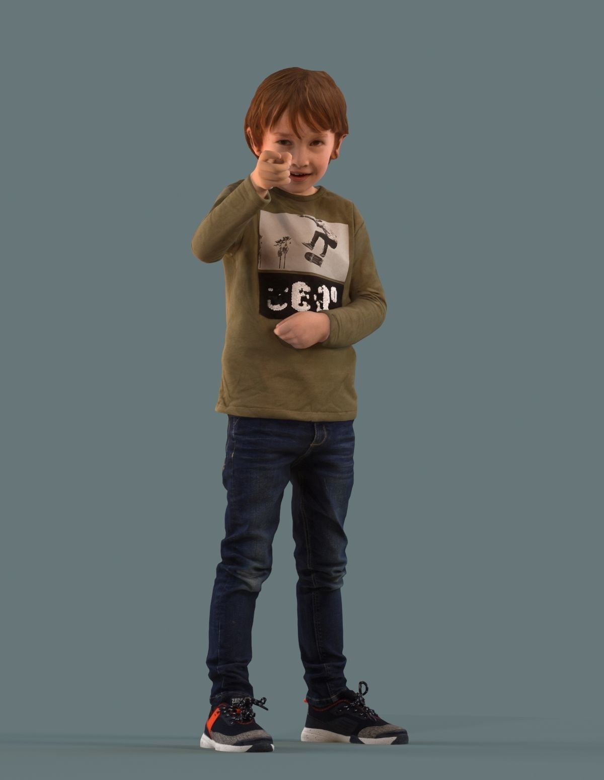 Set of 3D kids and families 3D model_3