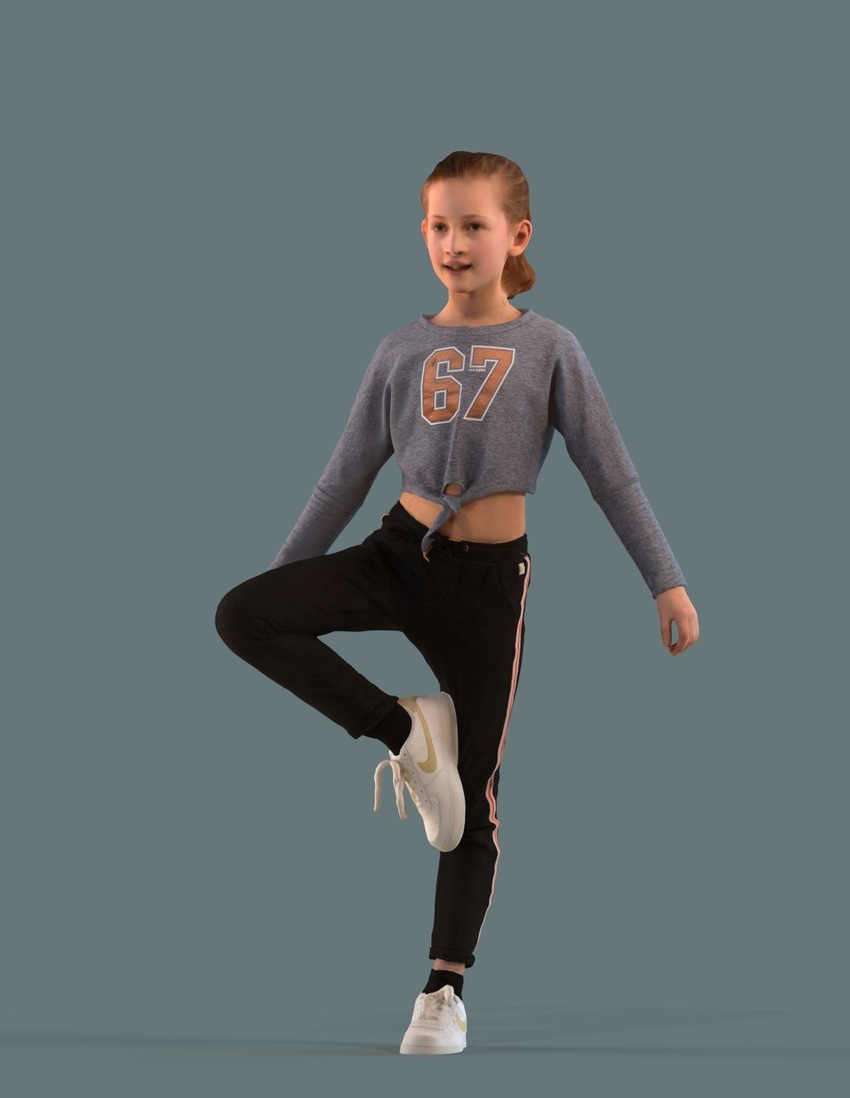 Set of 3D kids and families 3D model_4