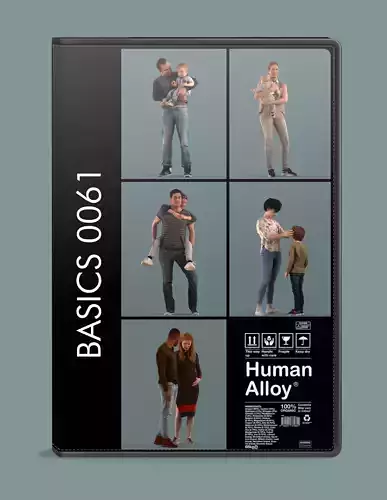 Set of 3D couples 3D model