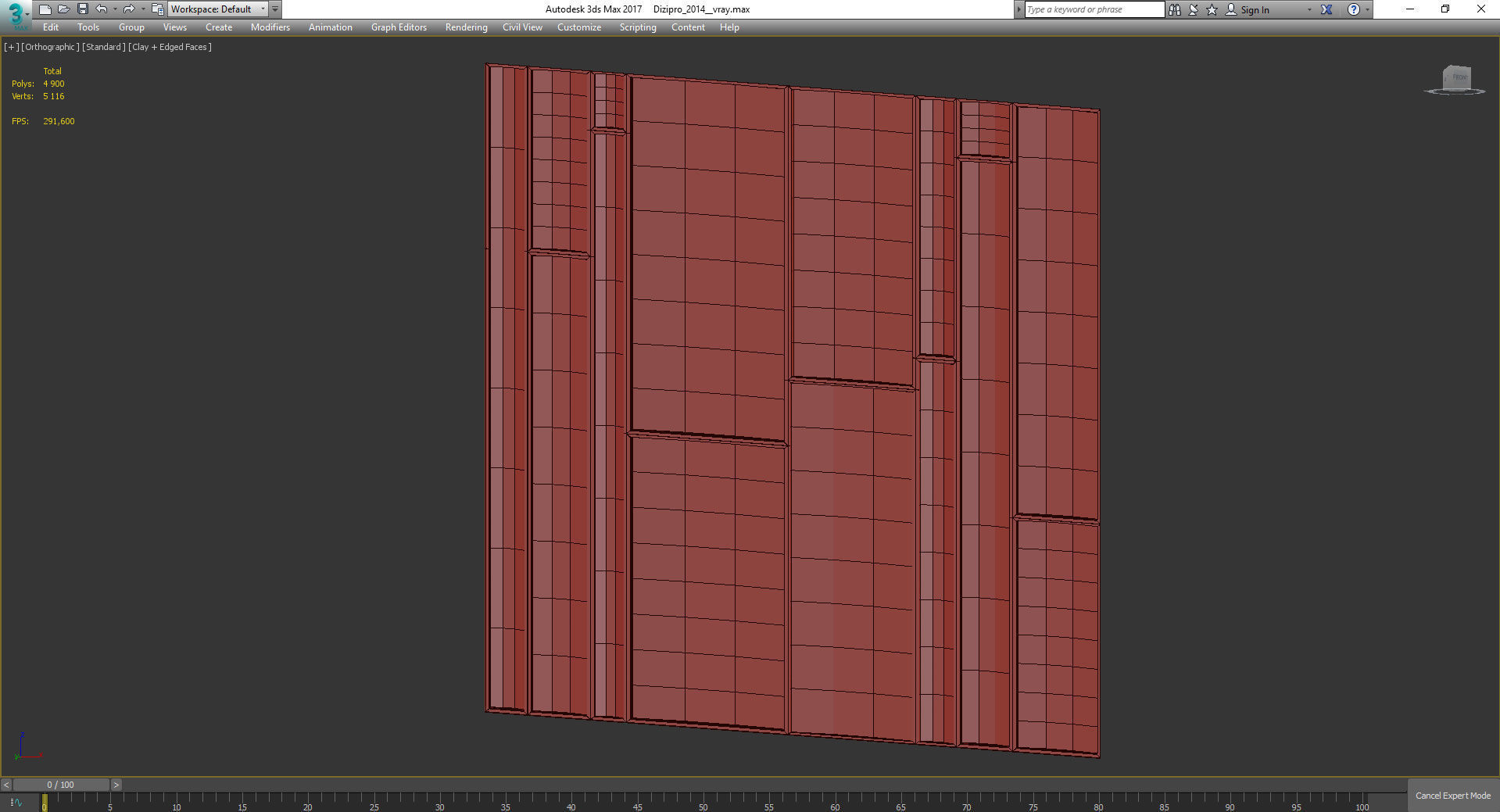 Wall Panel Decoration 3d model Low-poly 3D model_4