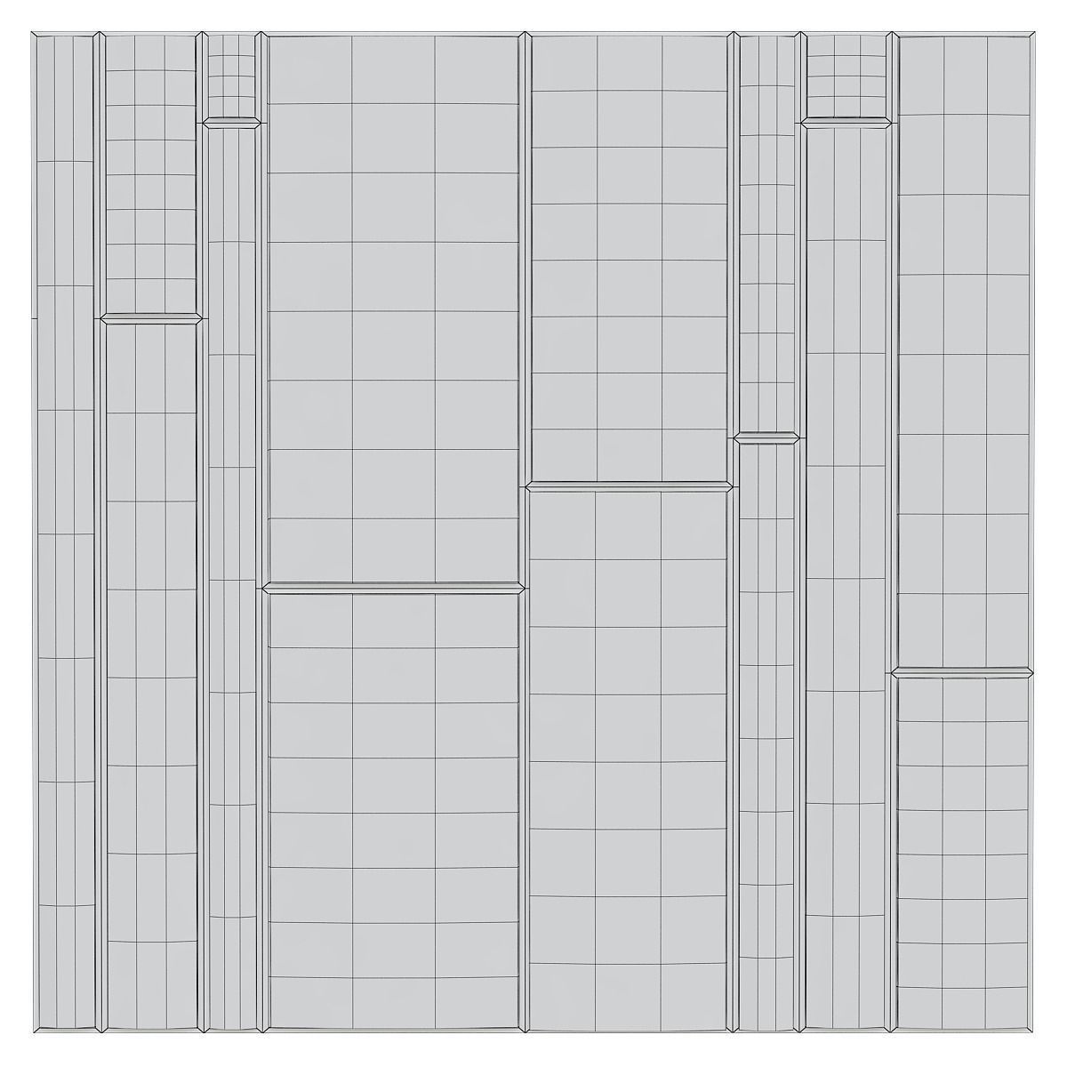 Wall Panel Decoration 3d model Low-poly 3D model_2