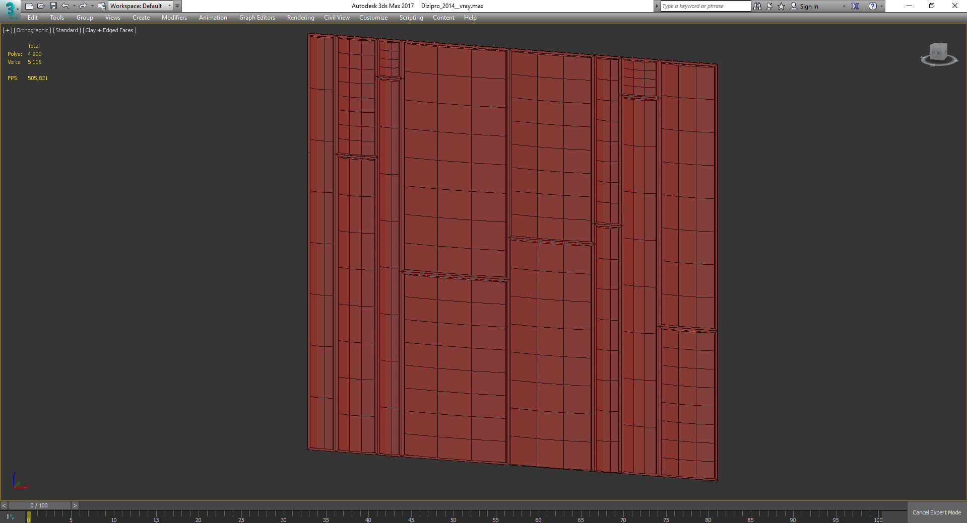 Wall Panel Decoration 3d model Low-poly 3D model_3