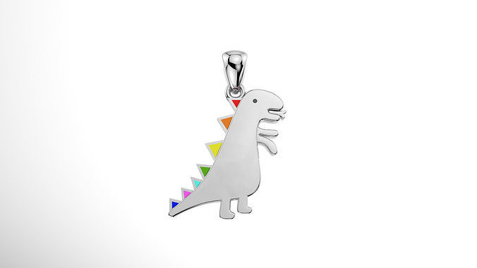 Dinosaur pendant  3D model