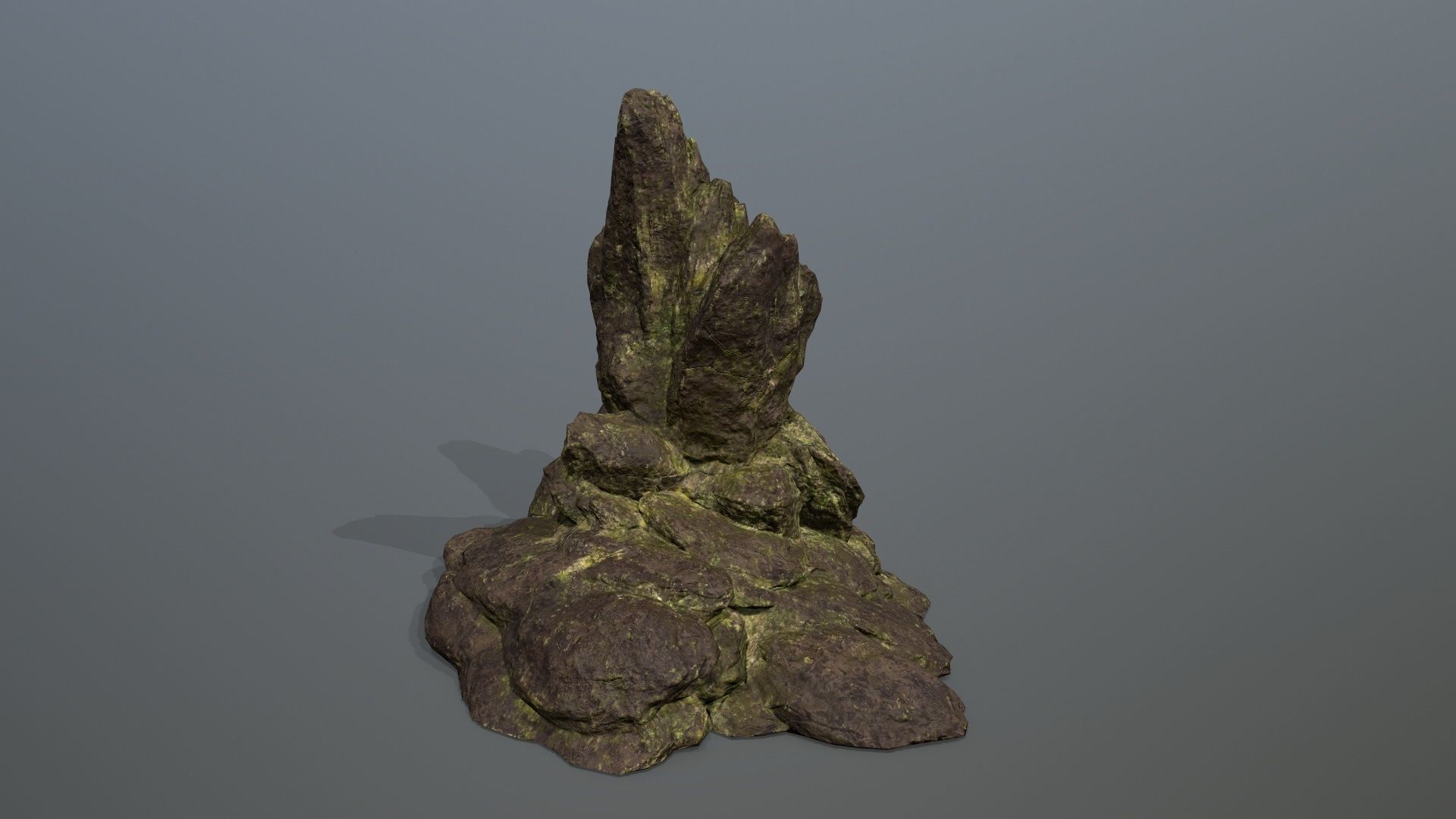 Rock Set Low-poly 3D model_10