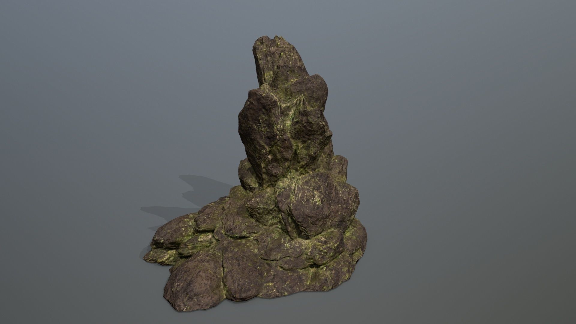 Rock Set Low-poly 3D model_16