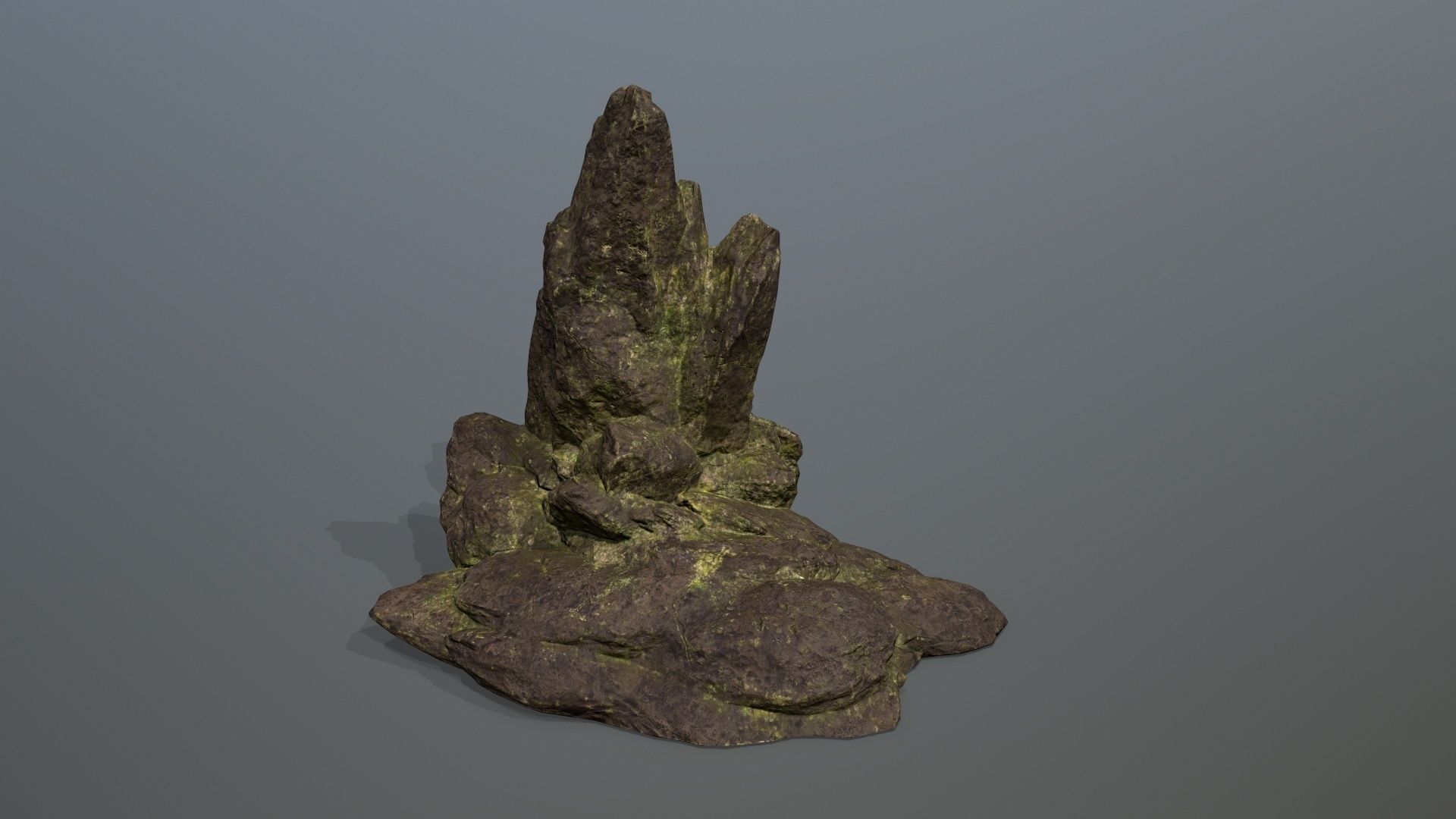 Rock Set Low-poly 3D model_11