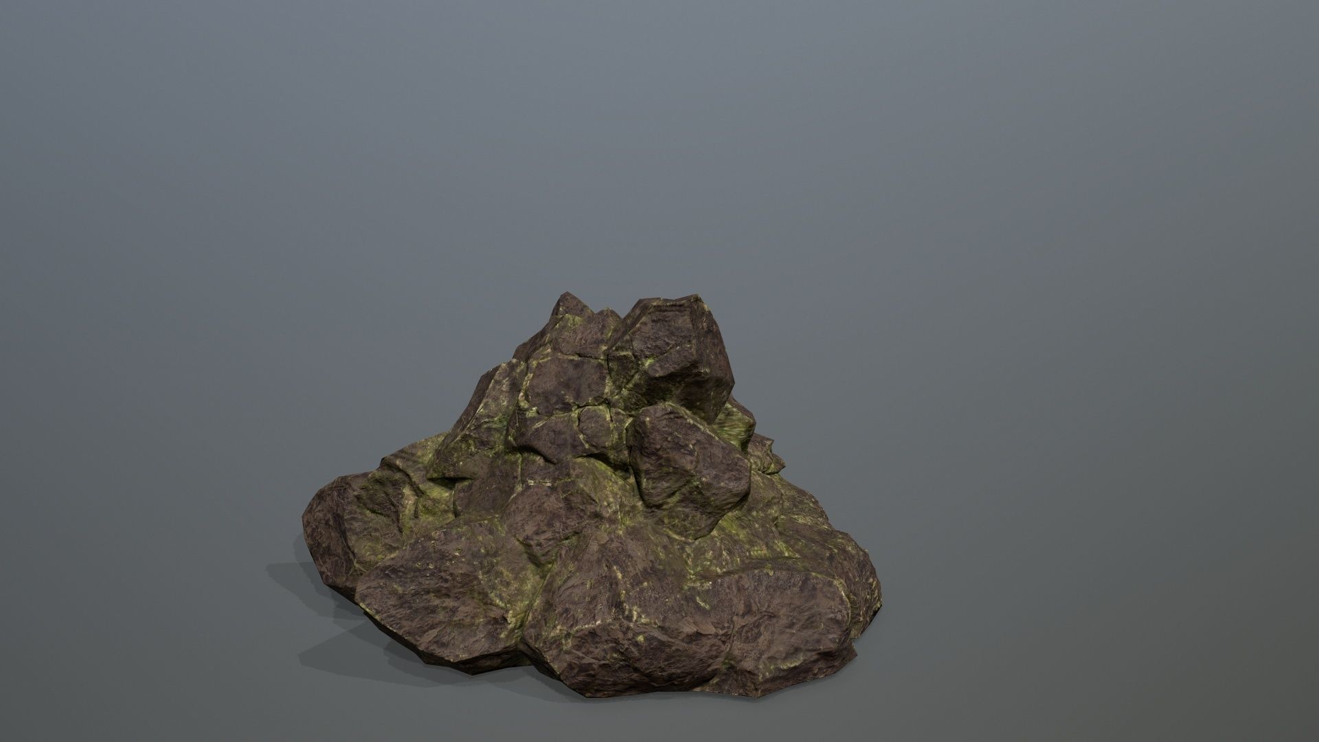 Rock Set Low-poly 3D model_23