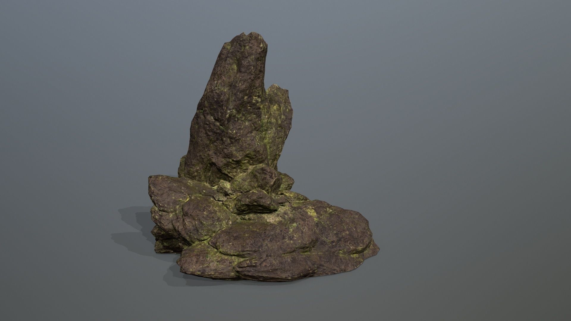 Rock Set Low-poly 3D model_12