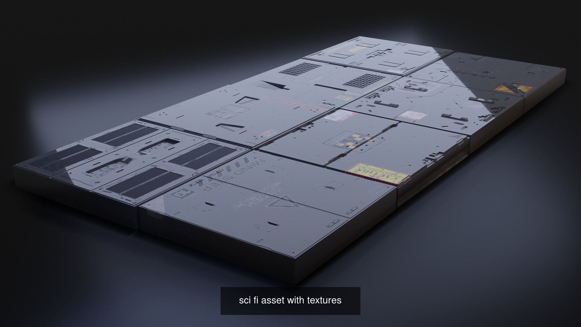 sci fi asset all items 3D Model Collection_3