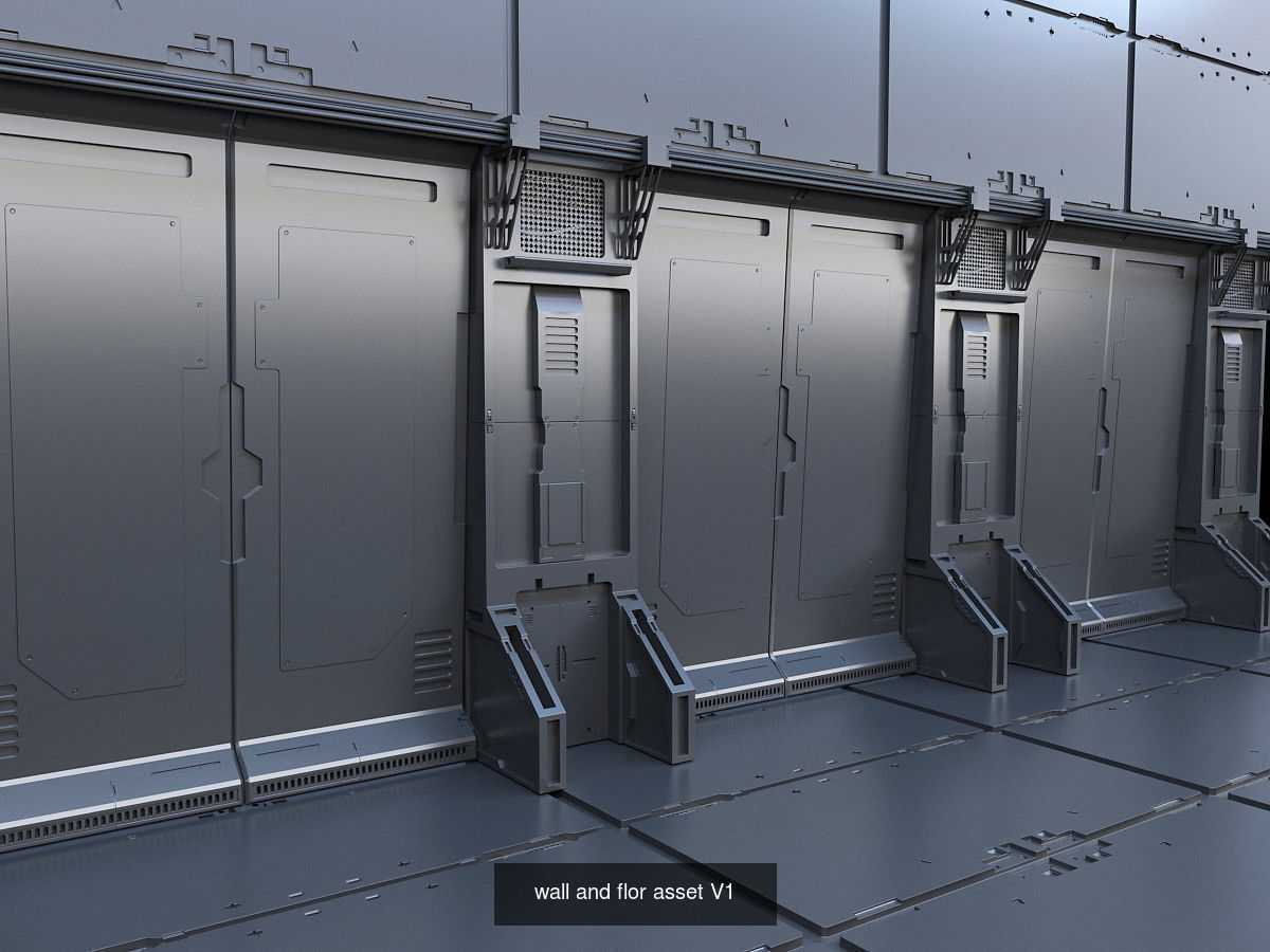 sci fi asset all items 3D Model Collection_4