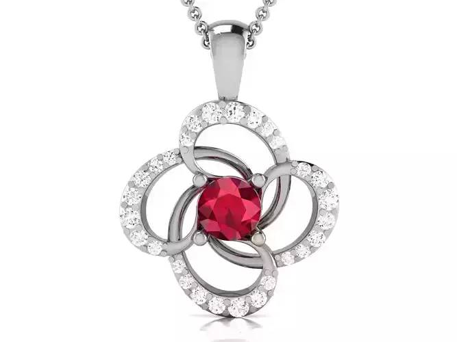 Women pendant 3dm render detail