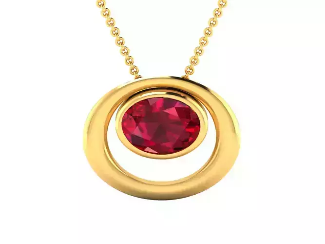 Women pendant 3dm render detail