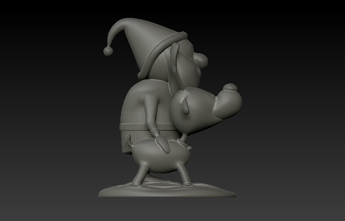 Santa with Deer Model for 3D Printing 3D print model_7