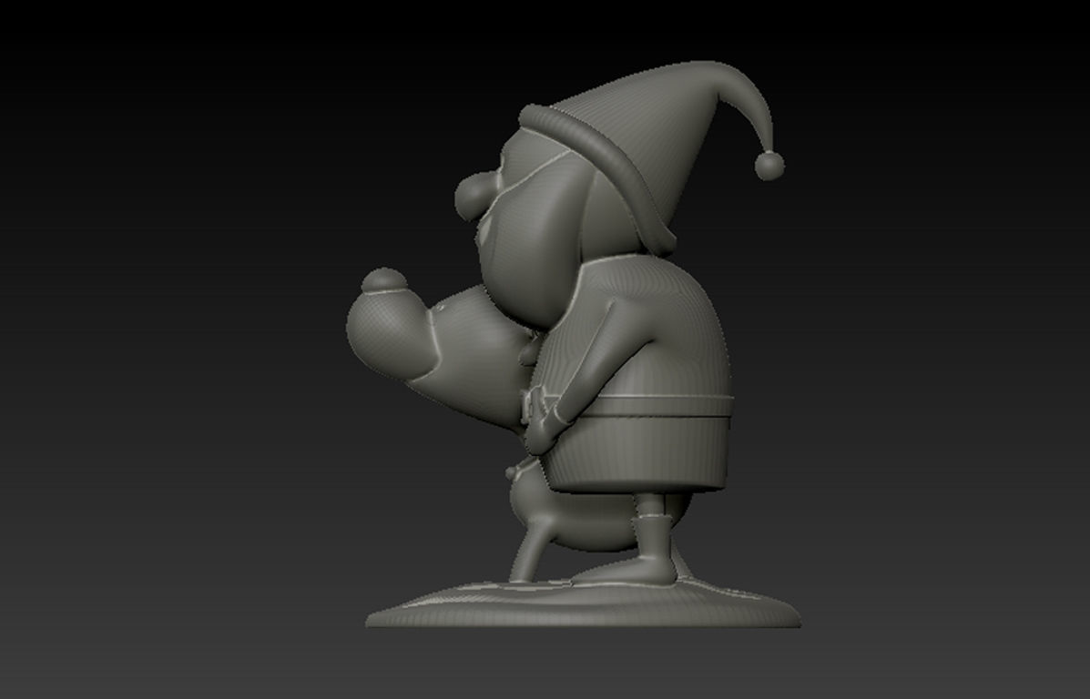 Santa with Deer Model for 3D Printing 3D print model_9