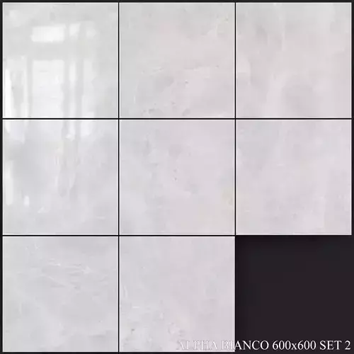Yurtbay Seramik Alpha Bianco 600x600 Set 2 3D model