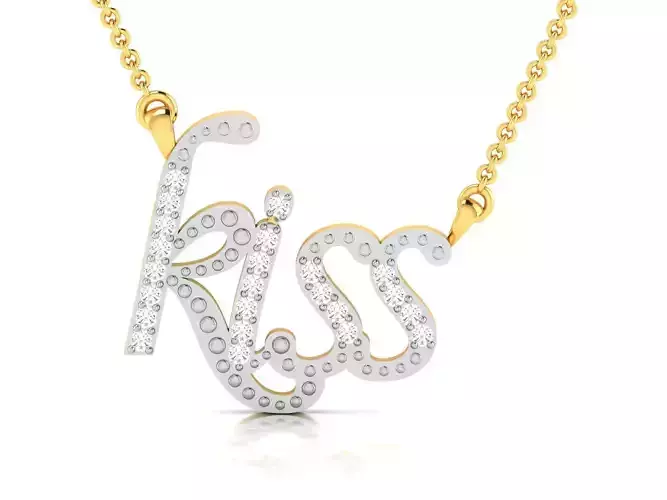 Kiss pendant 3dm render detail