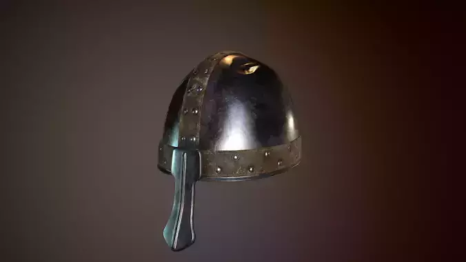 Medieval Helmet Low-poly 3D model