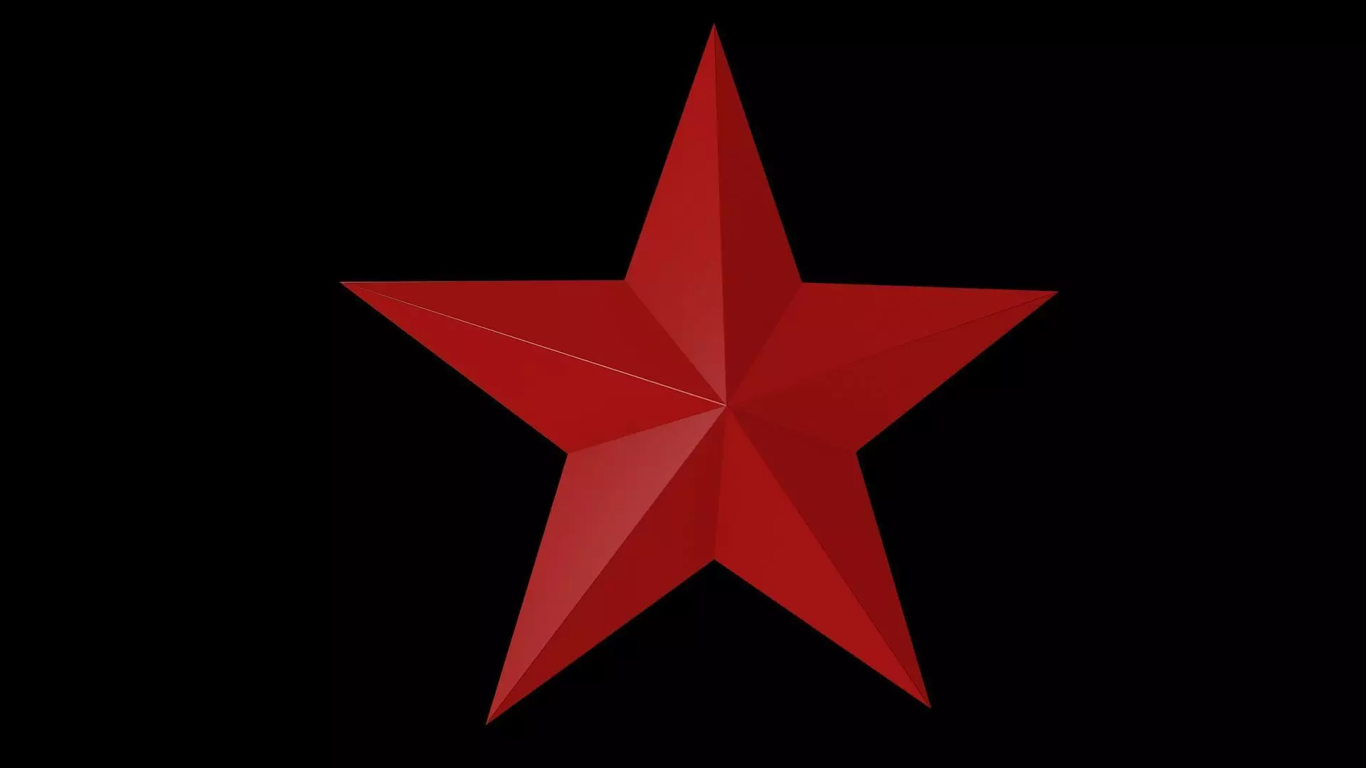 5 Point Star Low-poly 3D model
