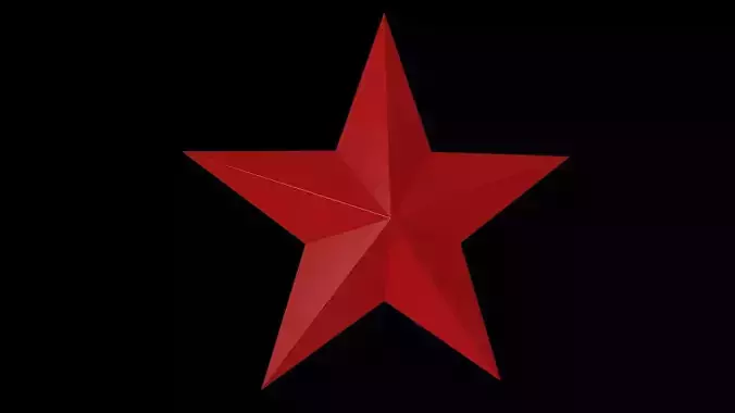 5 Point Star Low-poly 3D model