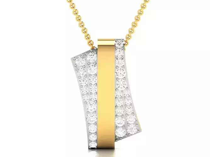 Women pendant 3dm render detail