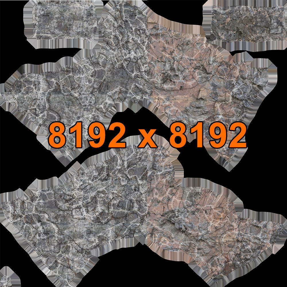 Rock sea arch 3D model_9