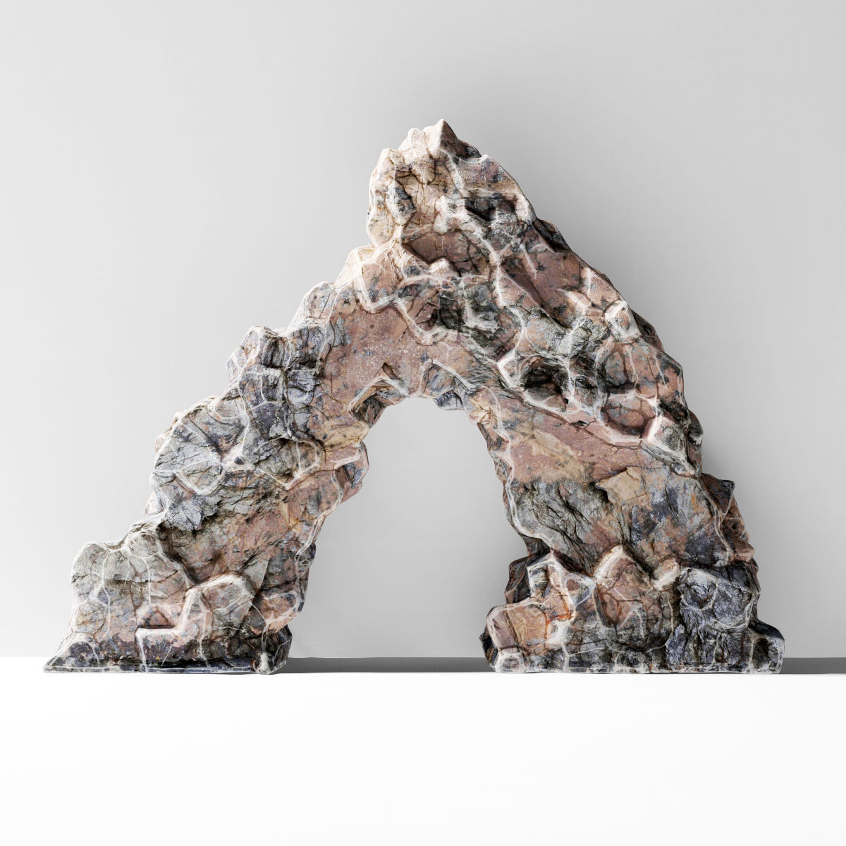 Rock sea arch 3D model_6