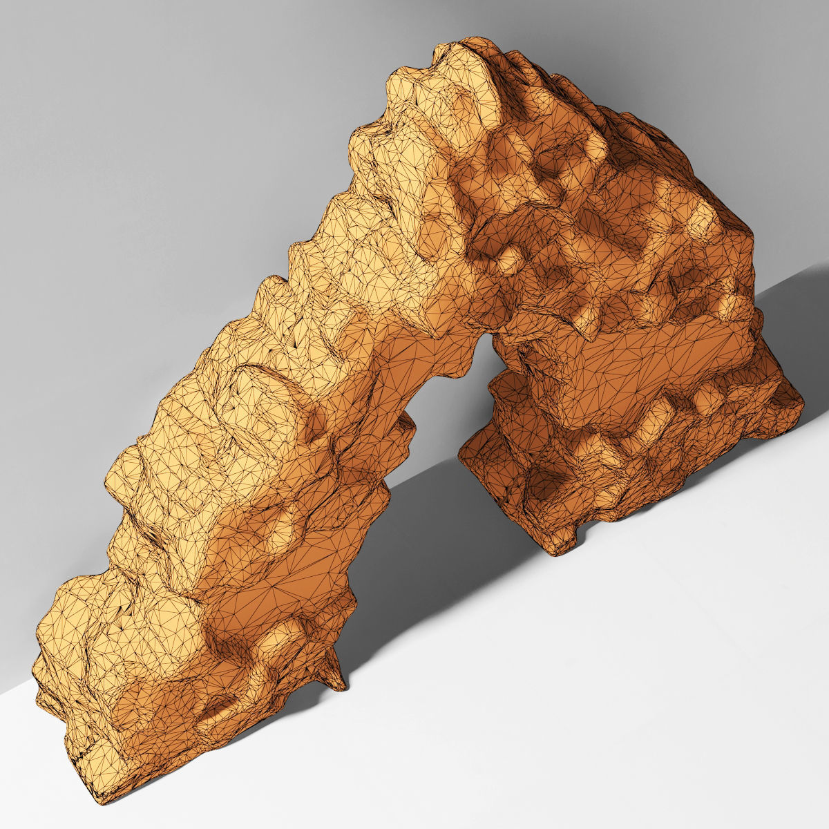 Rock sea arch 3D model_13