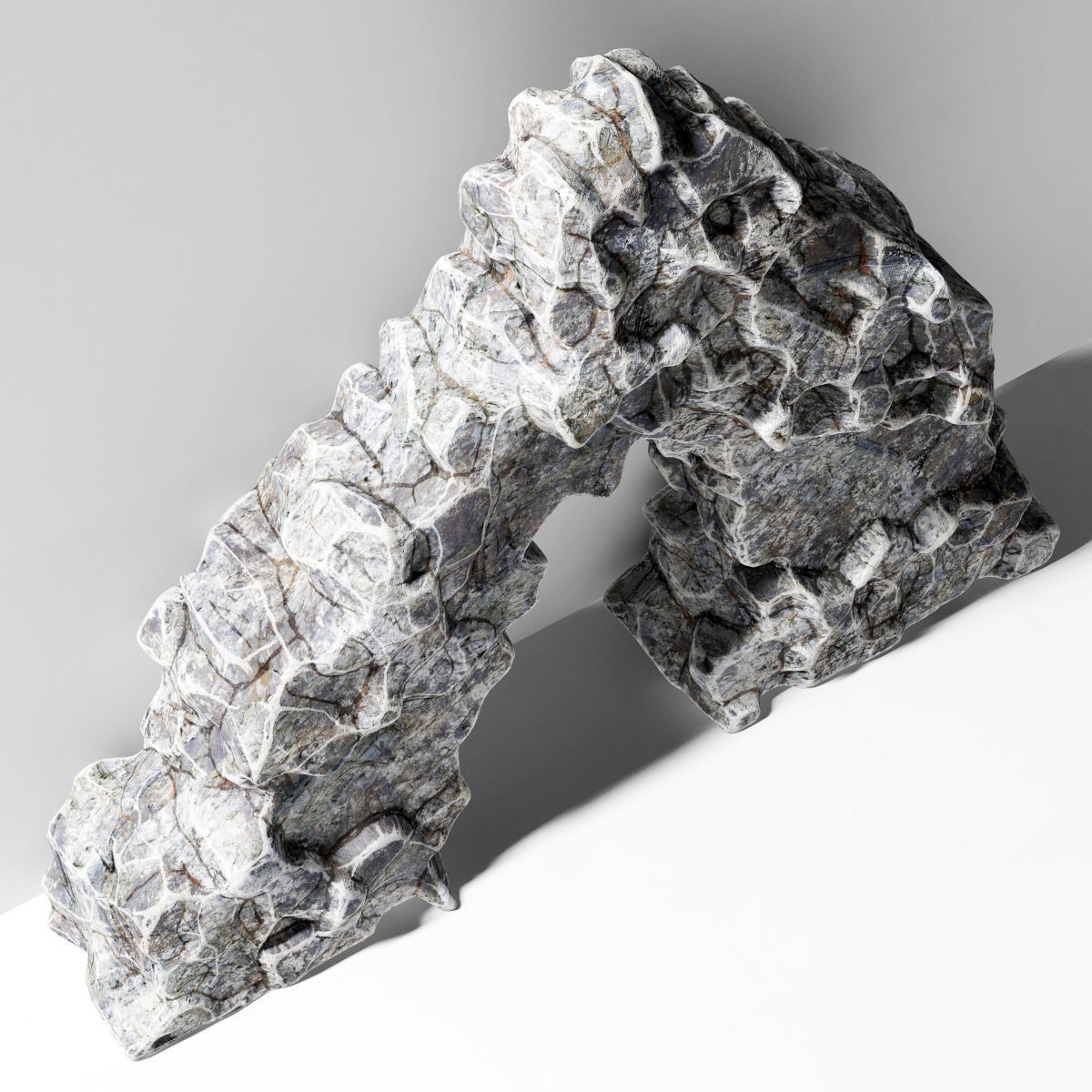 Rock sea arch 3D model_5