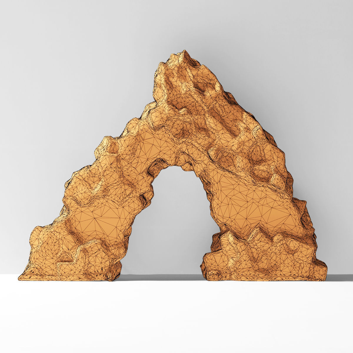 Rock sea arch 3D model_11