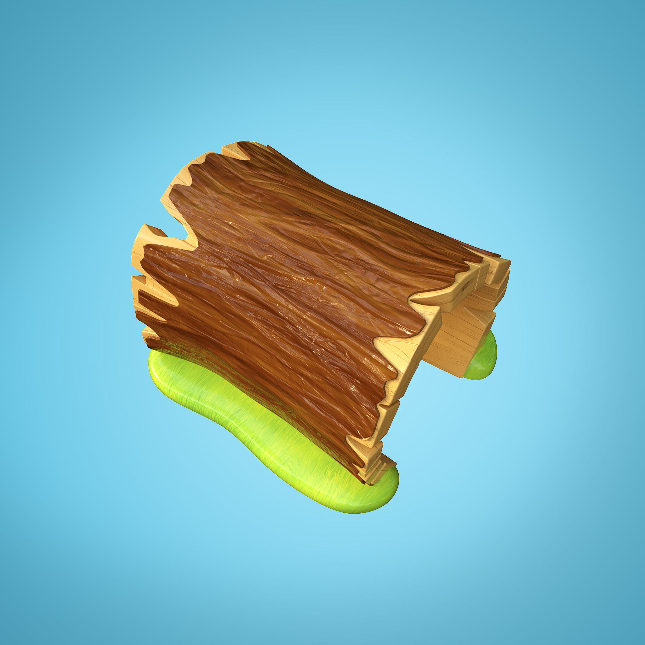 3D model Log 3D model_2