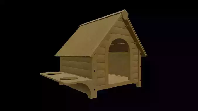 HOME-002 Wooden Dog House