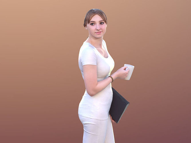 Anastasia 10491 - Walking Doctor Assistant Low-poly 3D model