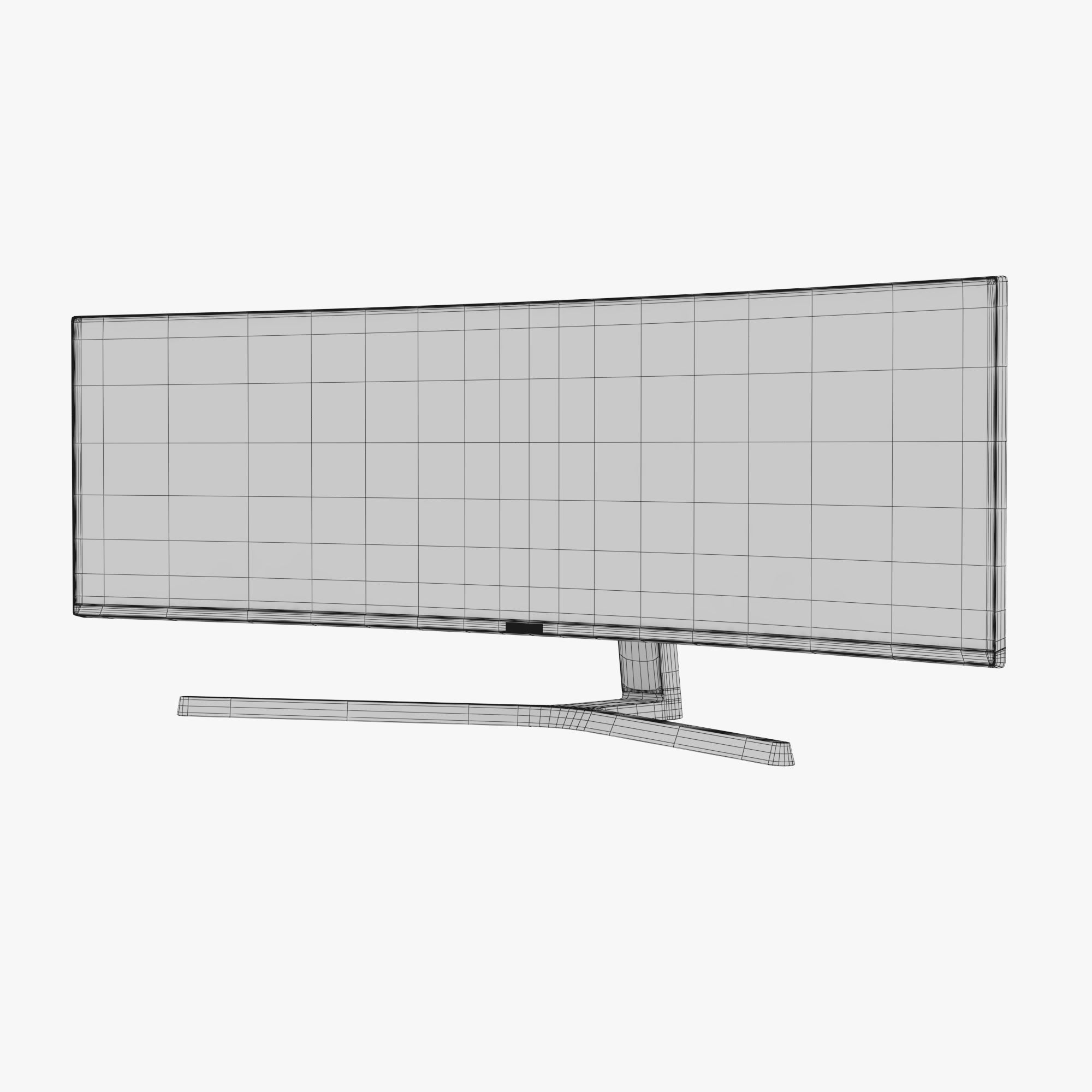 Gaming monitor Samsung Low-poly 3D model_5