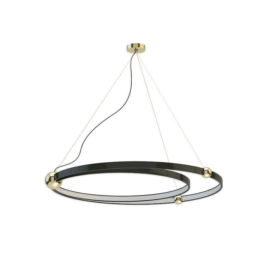Planetary  Pendant Lamp set 3D model_1