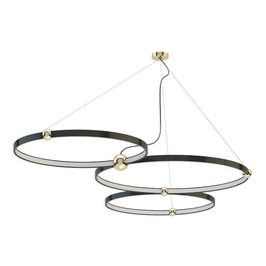 Planetary  Pendant Lamp set 3D model_3