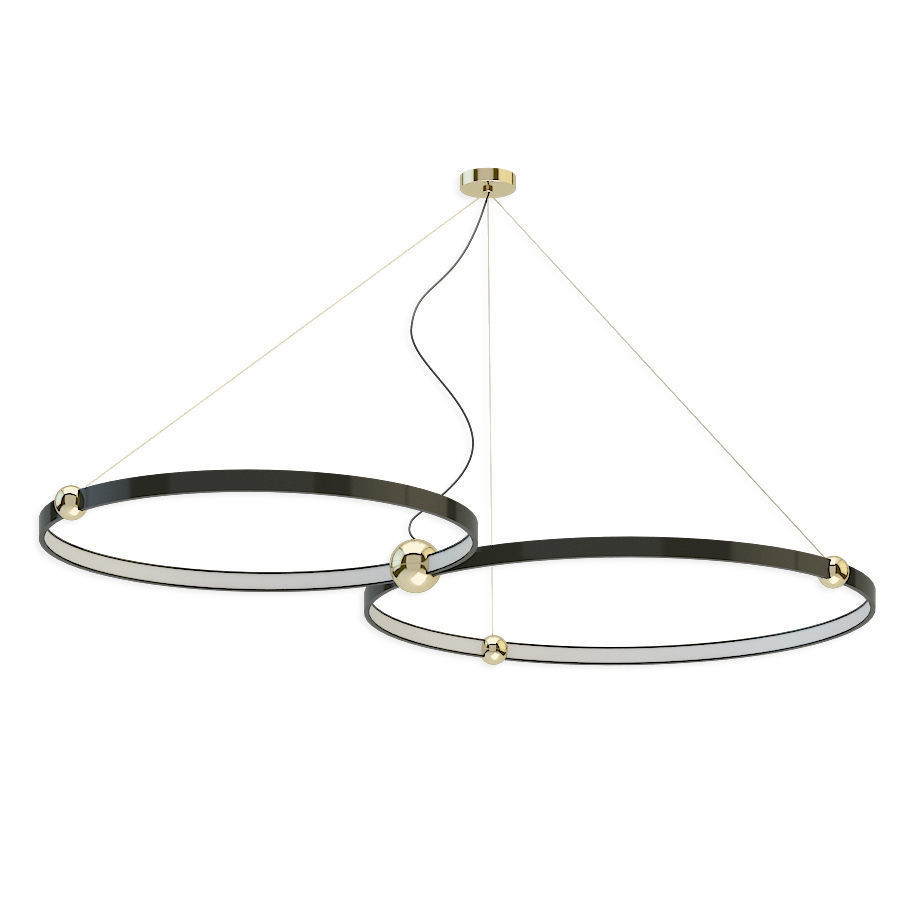 Planetary  Pendant Lamp set 3D model_2