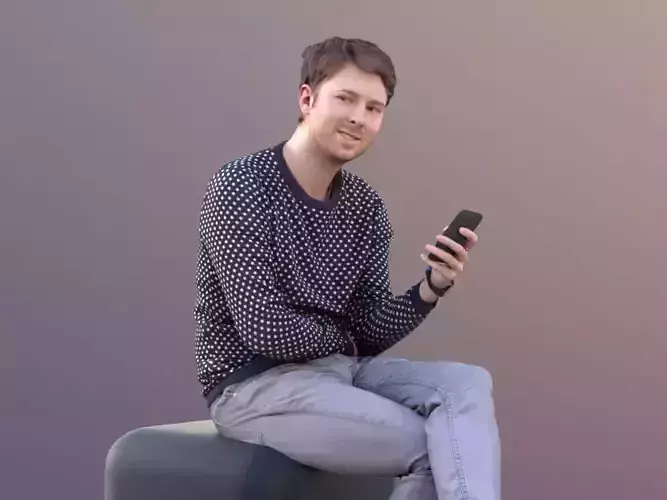 John 10477 - Sitting Casual Man