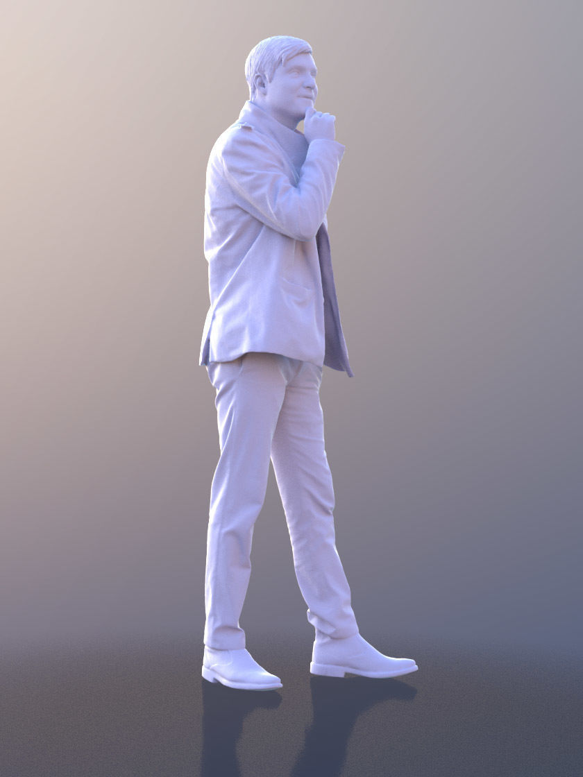 Andy 10459 - Talking Casual Man Low-poly 3D model_4