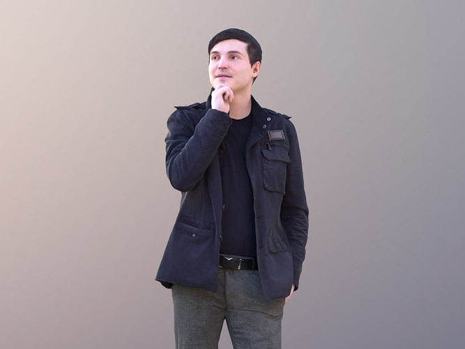 Andy 10459 - Talking Casual Man Low-poly 3D model