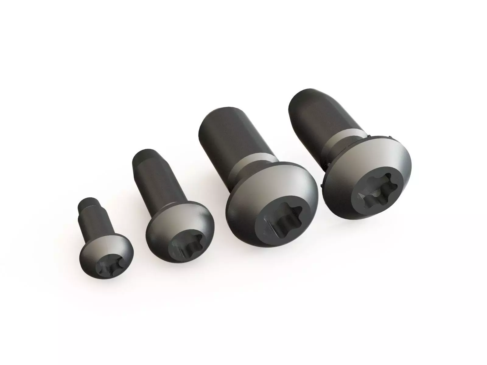 Profile aluminium core screws 3D model