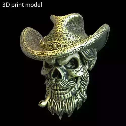 Skull pendant jewelry gangster vol4  3D print model