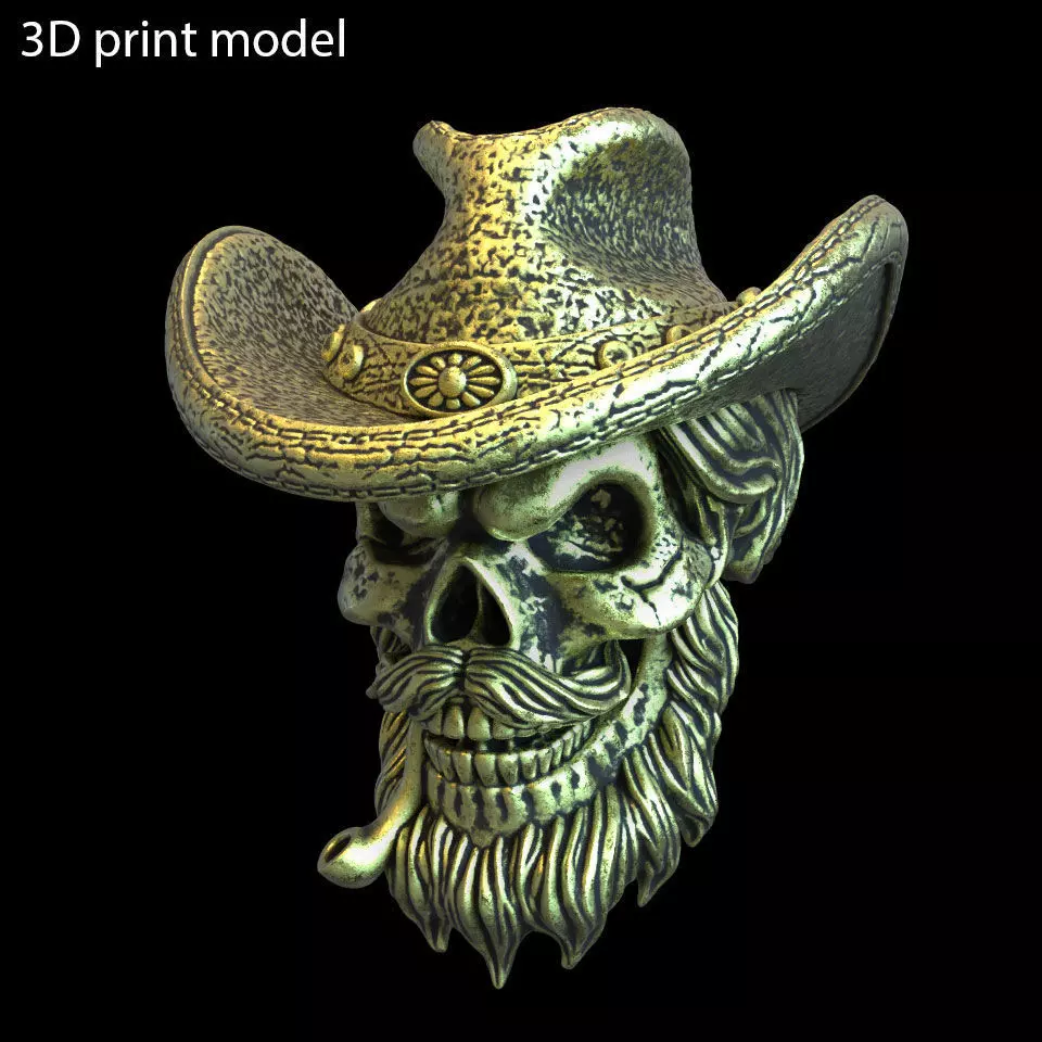 Skull pendant jewelry gangster vol4  3D print model_0