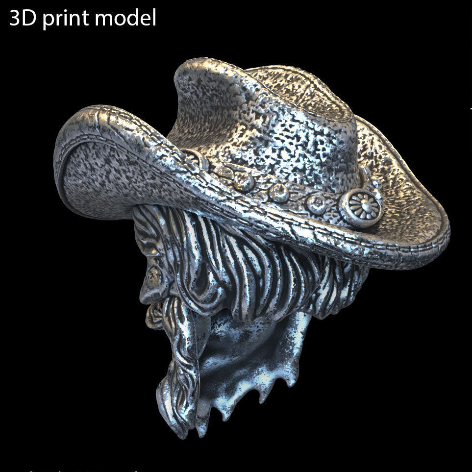 Skull pendant jewelry gangster vol4  3D print model_5