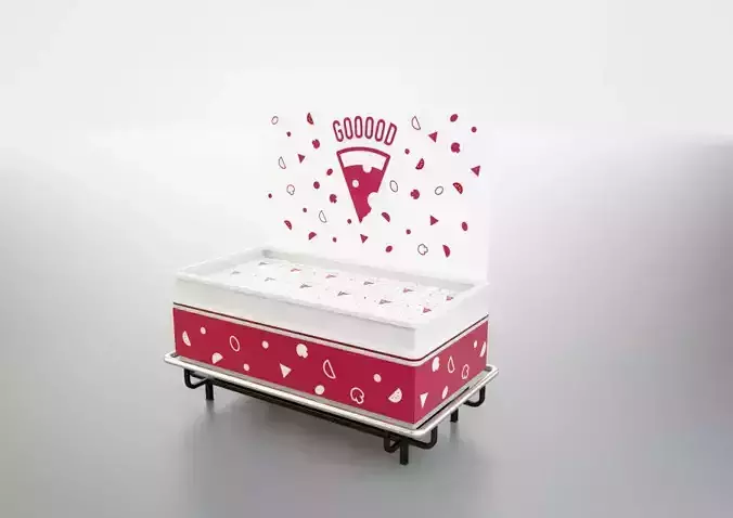 Commercial freezer display