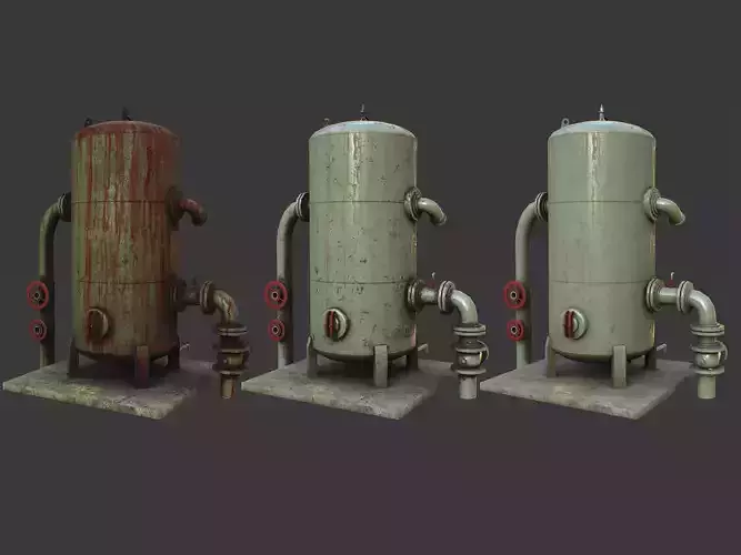 PBR Game Ready Storage Tank